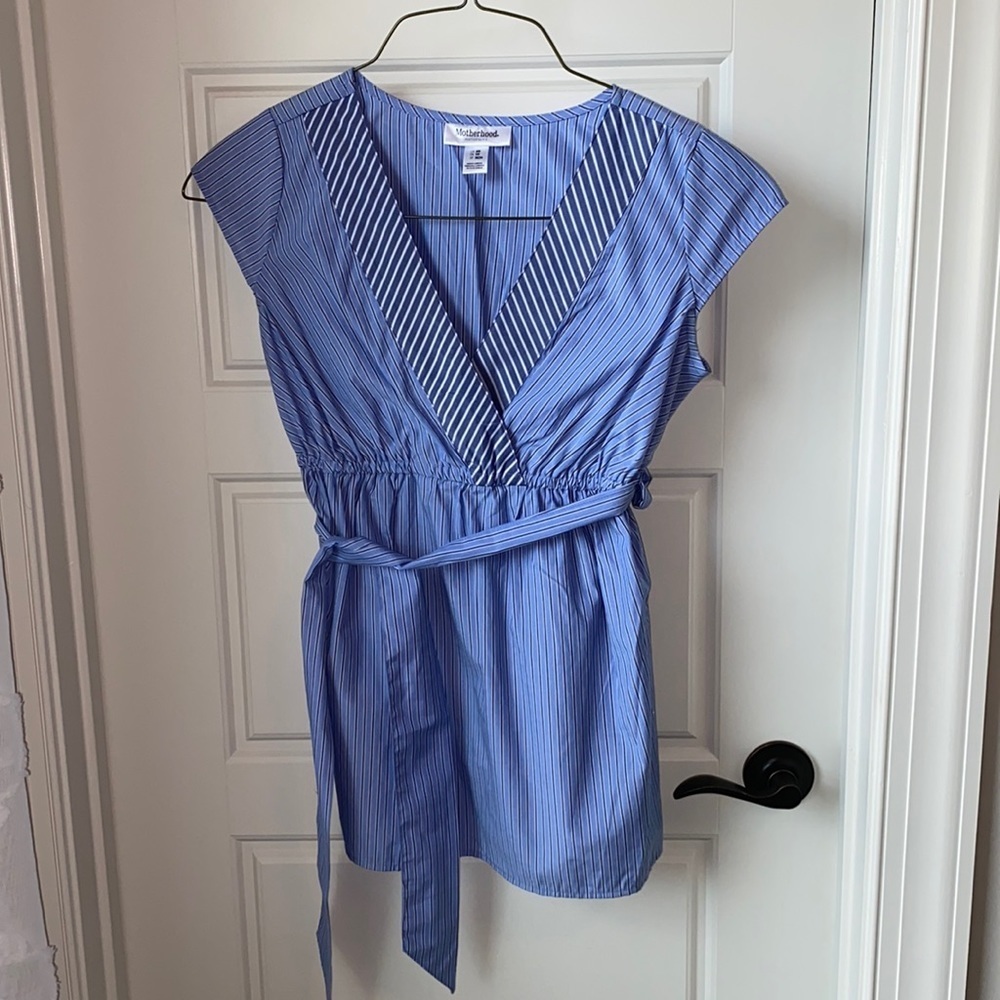 Motherhood Maternity Striped Blouse